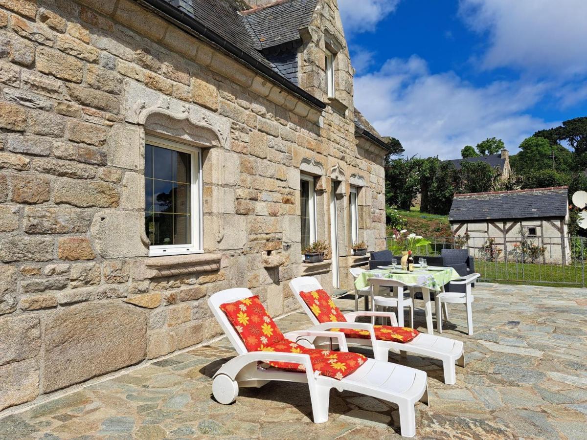 Вилла Breton Granite Stone House With Fantastic Sea Views Сен-Поль-де-Леон Экстерьер фото